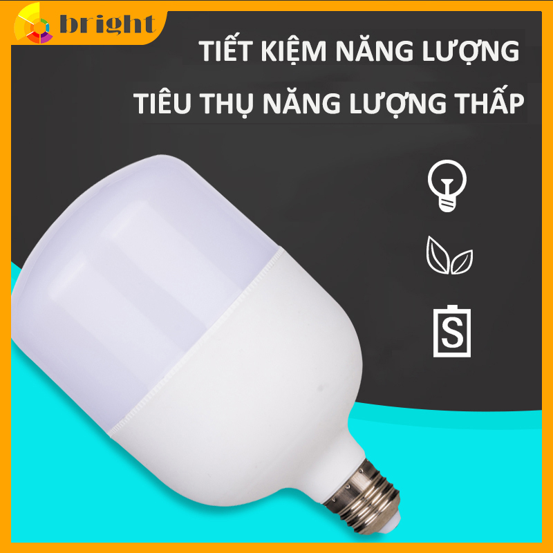 Bóng đèn LED trụ cao cấp đèn chống nước tiết kiệm điện công suất cao siêu sáng ánh sáng trắng