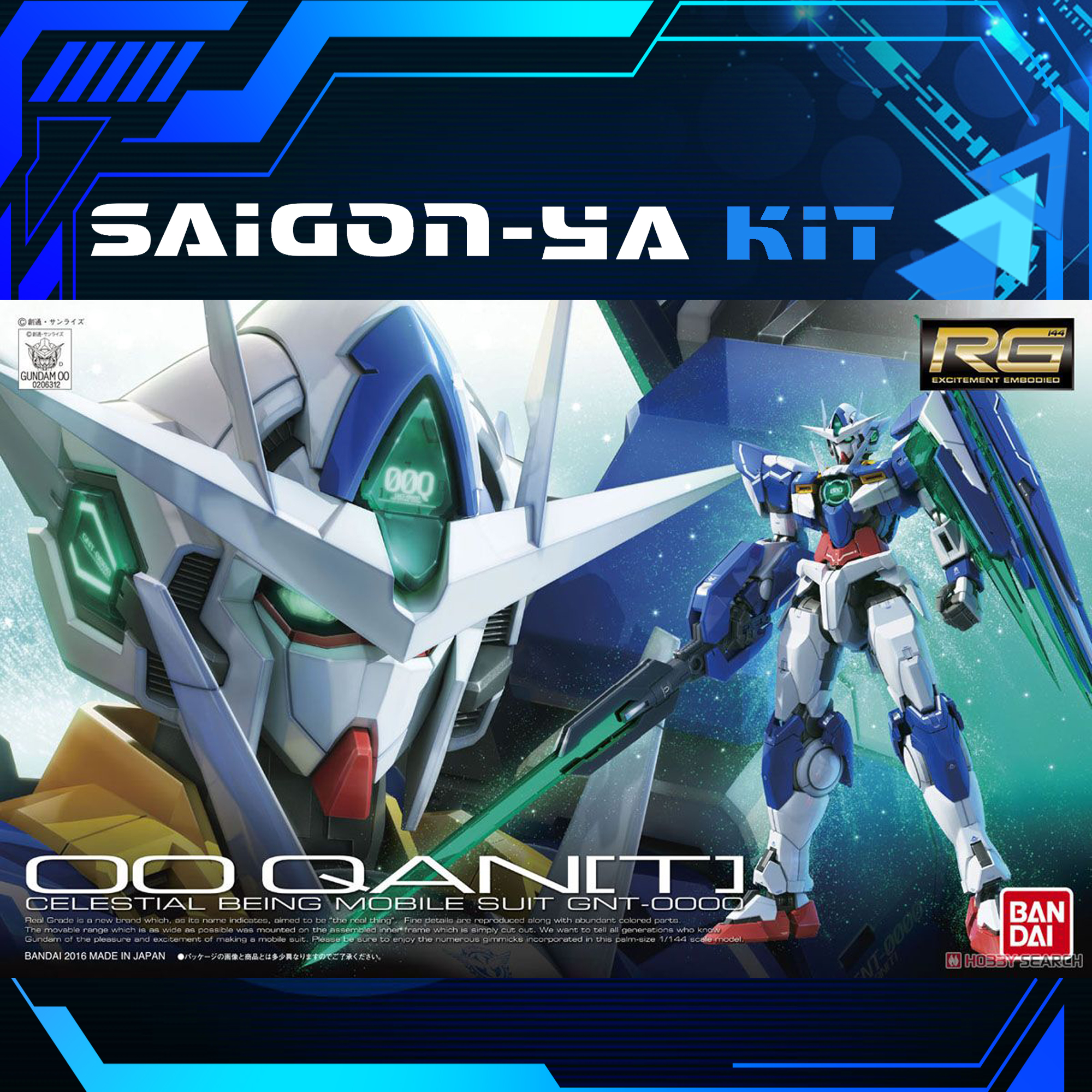 [RG] Mô hình Gundam GNT-0000 00 QAN[T]