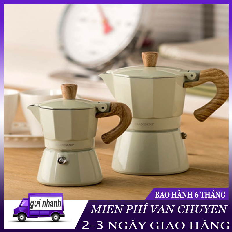 Ấm, Bình Pha Cafe Tại Nhà 150/300ml - Bình Pha Cà Phê Moka Du Lịch Nhỏ Gọn Tiện Lợi