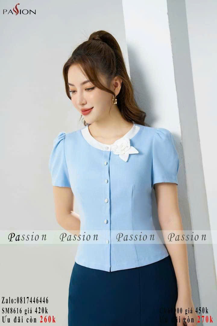 áo kiểu kiểu duyên dáng T0077