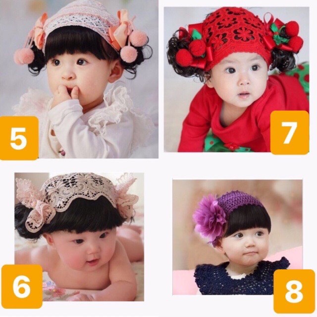Băng đô tóc giả cho bé