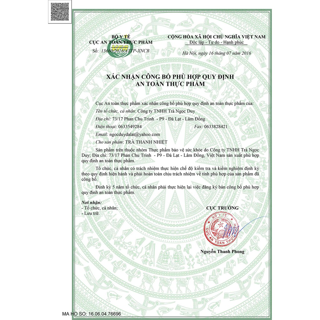 Trà Thanh Nhiệt Thái Bình Chè Thảo Mộc Monweekly