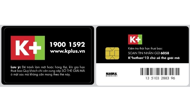 [HCM]Thẻ giãi mã truyền hình K+ trắng Dùng cho tất cả đầu k +