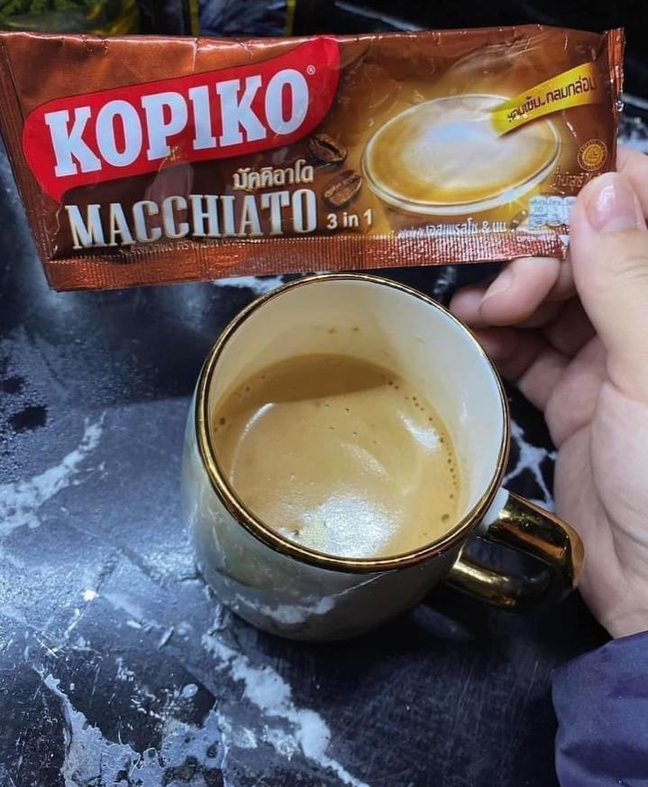 CÀ PHÊ SỮA KOPIKO MACCHIATO THÁI LAN BỊCH 20 GÓI.(Hàng chính hãng)