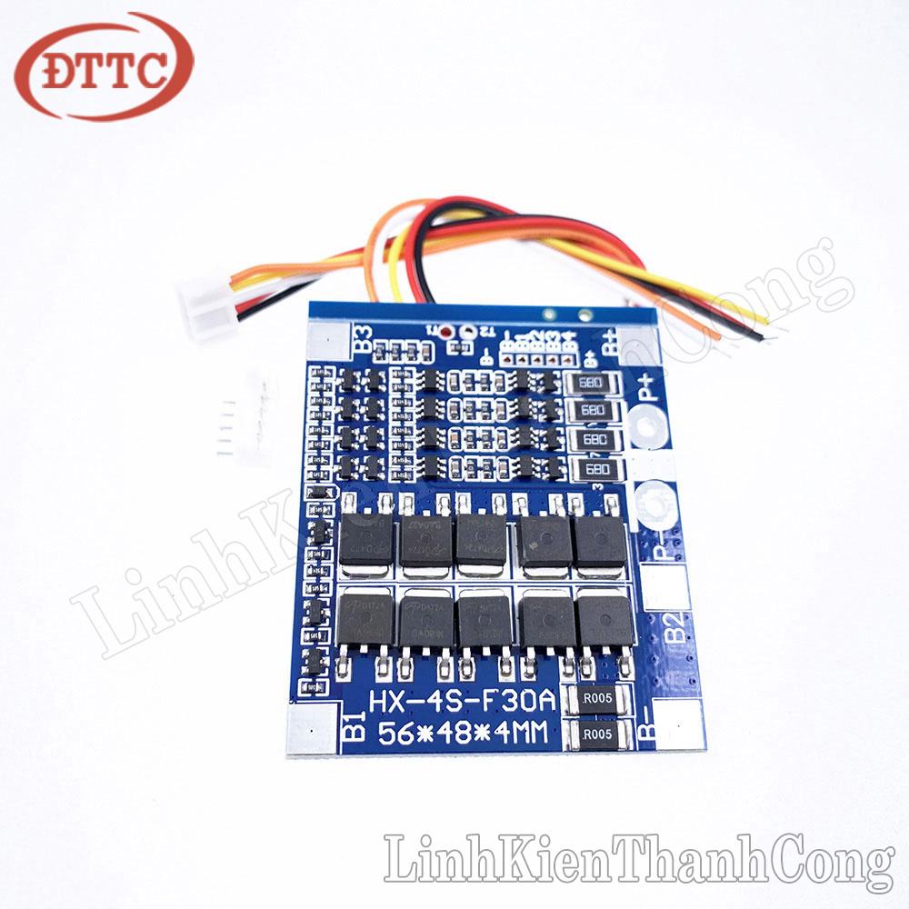 Mạch bảo vệ bms cho pin sắt lifepo4 3.2v 4s 30a - hệ 4 cell nối tiếp