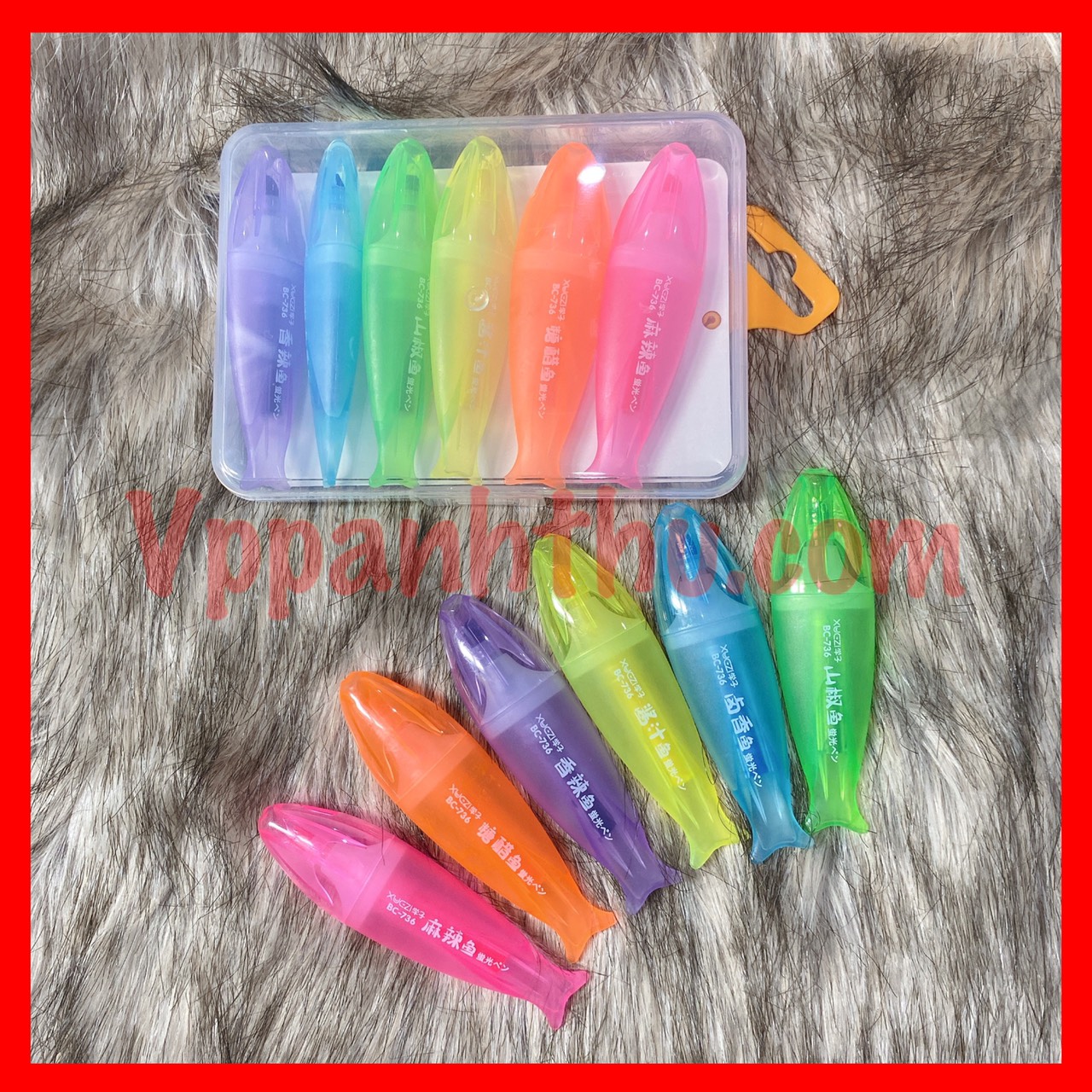 Bút dạ quang mini hộp 736