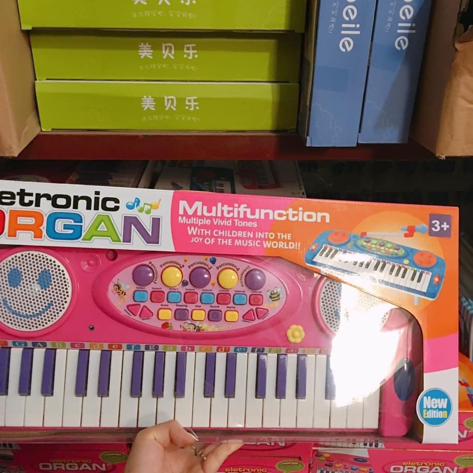Đàn organ kèm mic cho bé cho bé ca hát vui nghịch