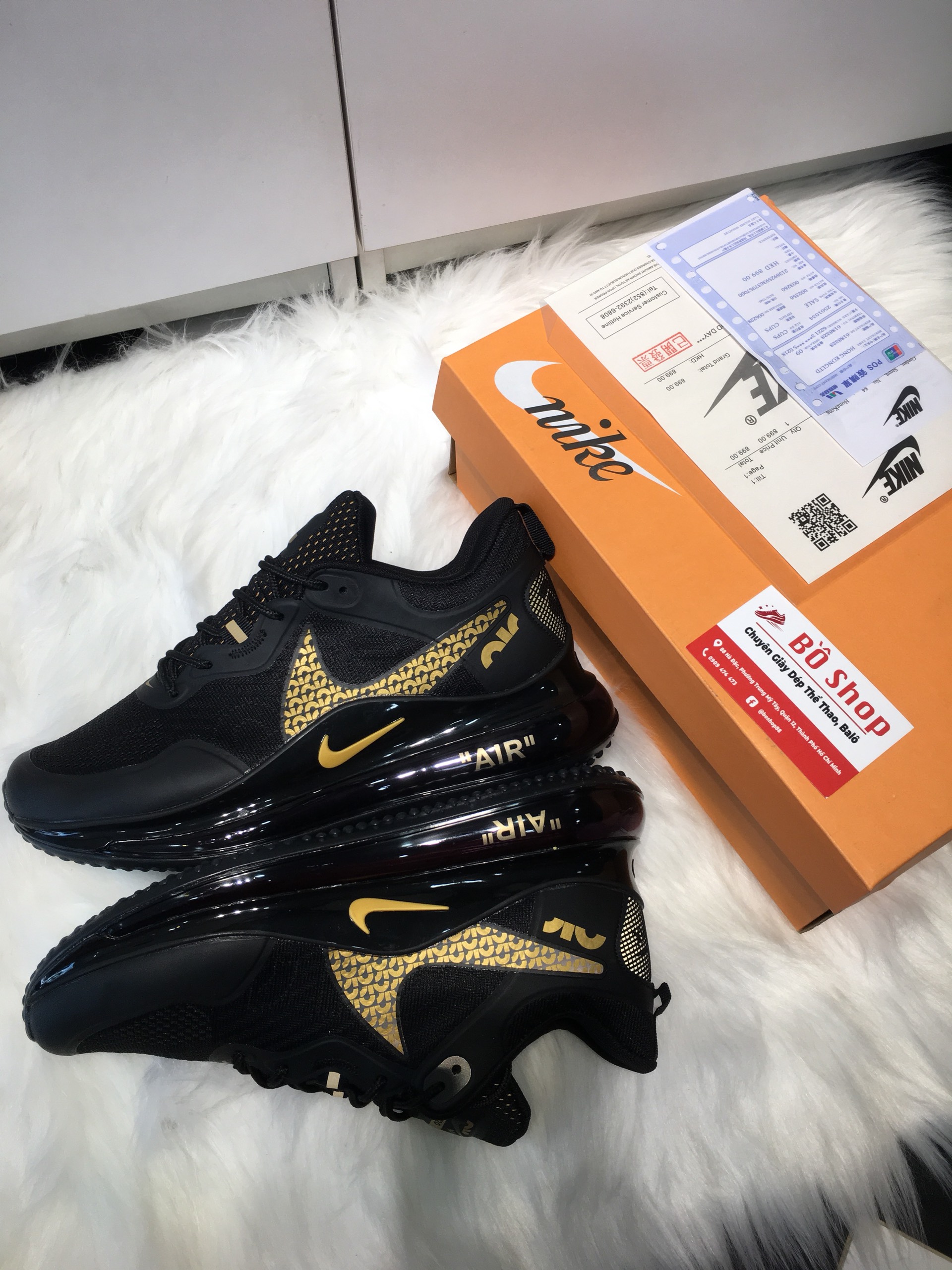 (Full box) giày thể thao AIR MAX 720 màu đen