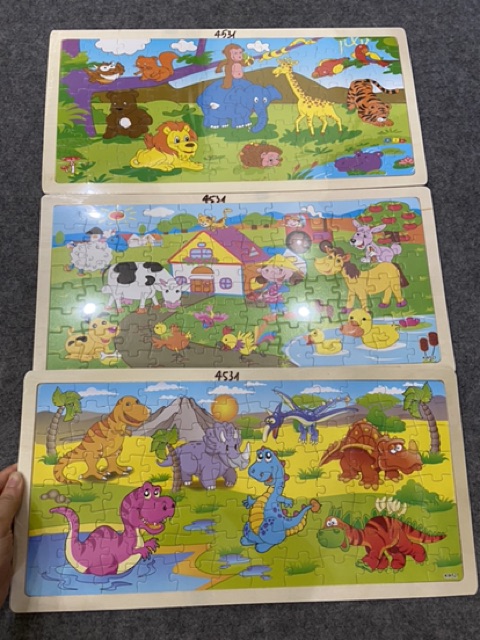 1 Tranh ghép gỗ 96 Mảnh