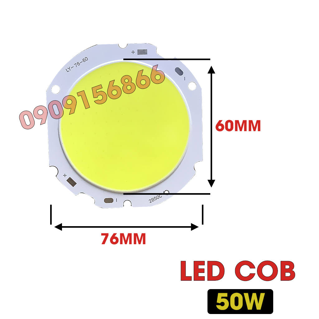 Mắt led cob 50w tròn