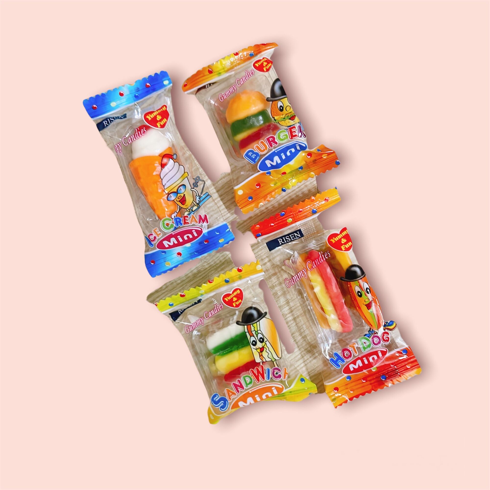 KẸO DẺO HAMBUGER RISEN MỸ BỊCH 350G