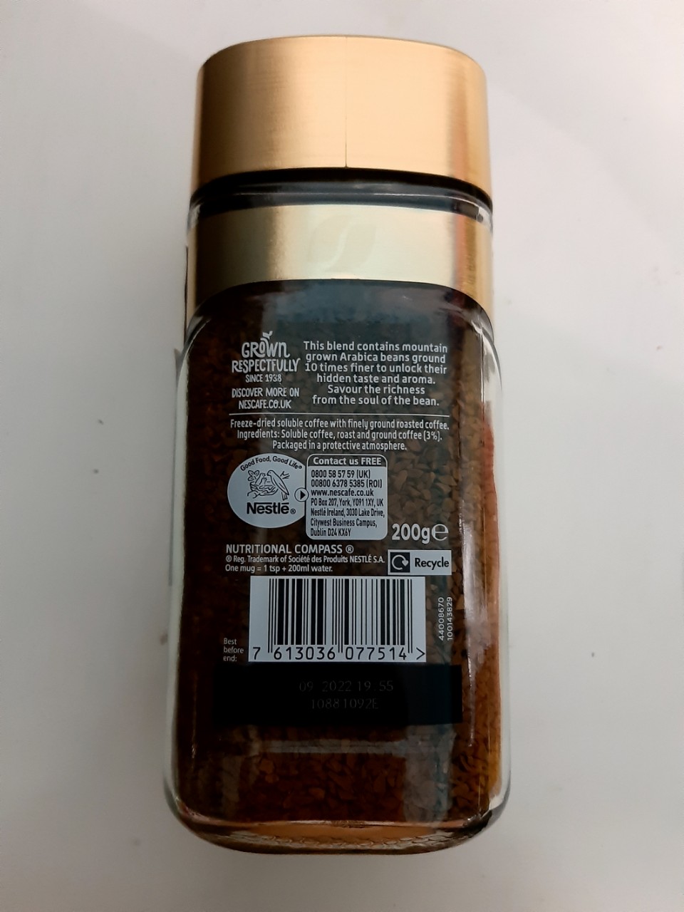 Nes cafe gold blend 200g