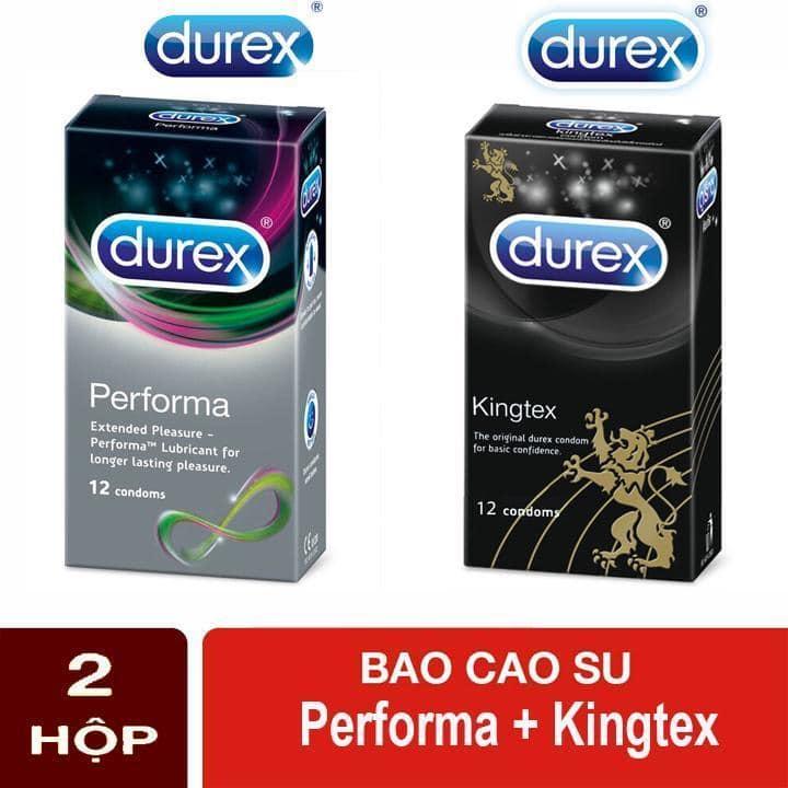 [HCM][24pcs]Combo sieu pham bao cao su durex performa keo dai va kingtex om khit