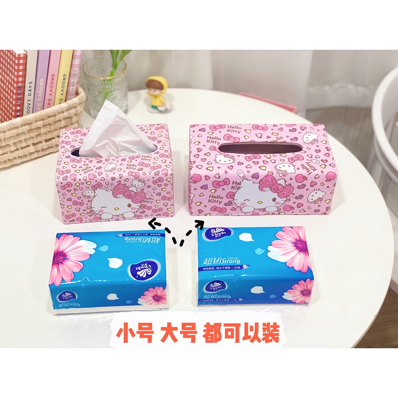 Hộp đựng khăn giấy Hello Kitty - Doremon Doraemon