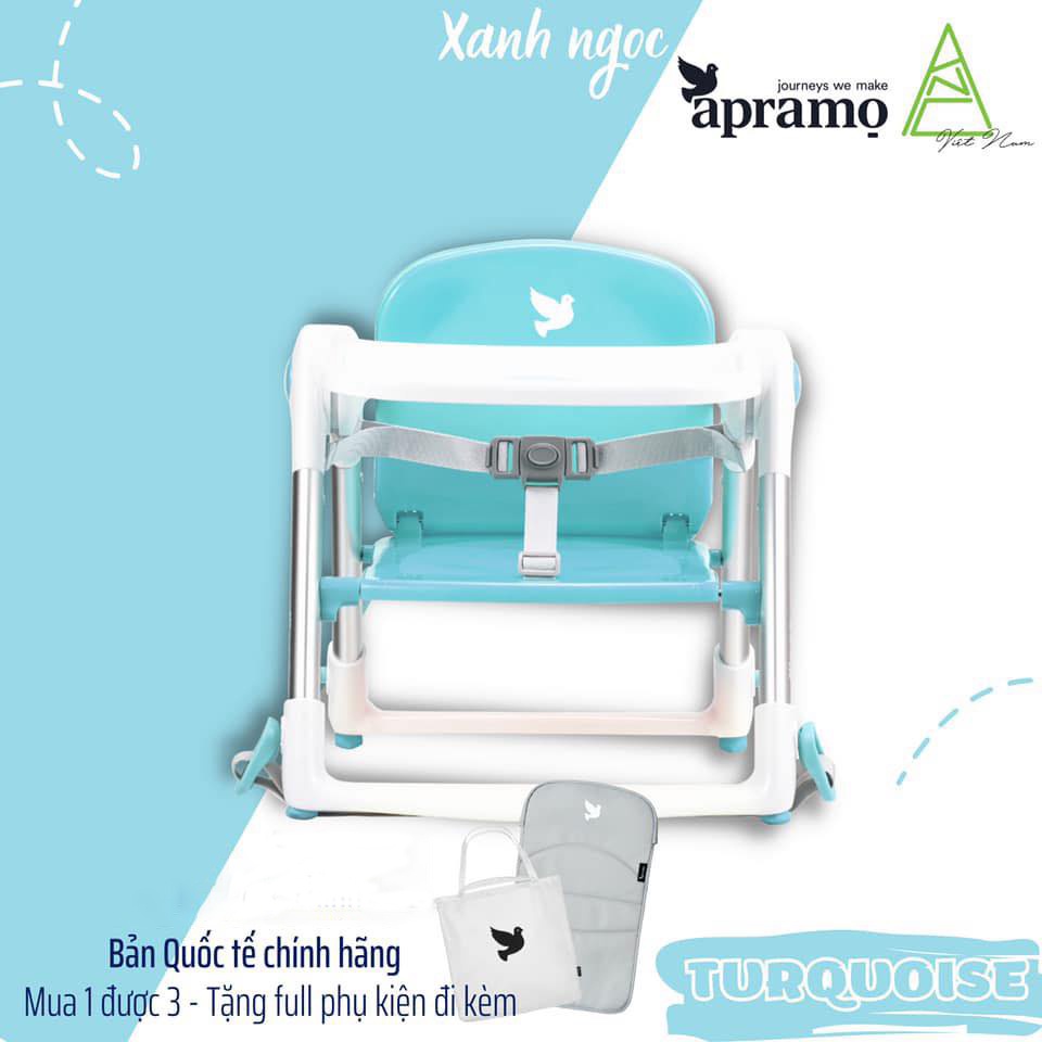 Ghế ăn dặm gấp gọn siêu nhẹ Apramo Flippa Dining Booster cho bé từ 6 tháng đến 3 tuổi