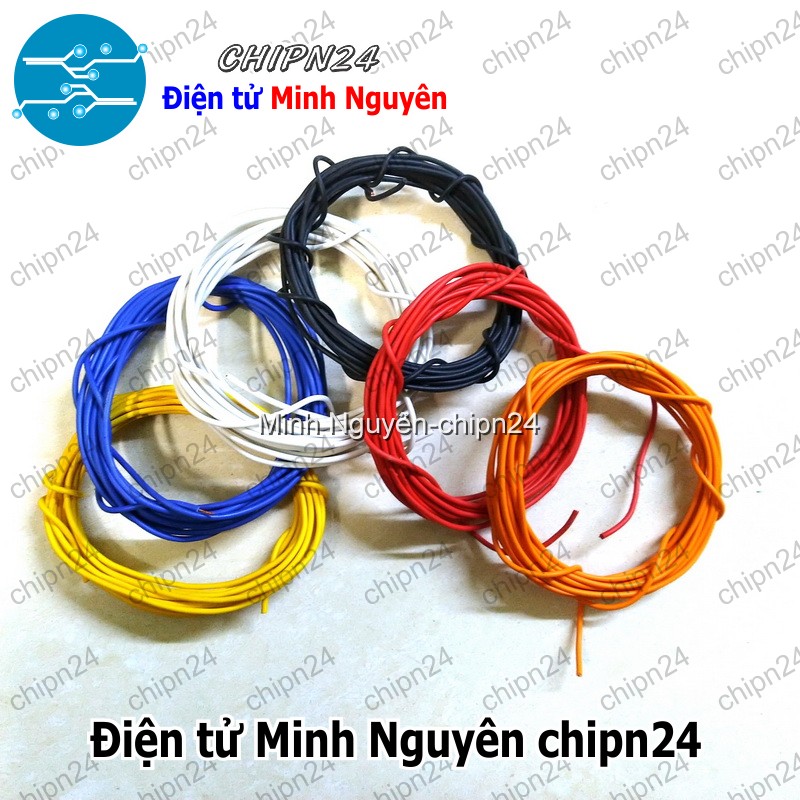 [2 cuộn] Dây điện mềm 0.5MM - Cuộn dây điện nhỏ Lõi Mềm 0.5MM - HH000199