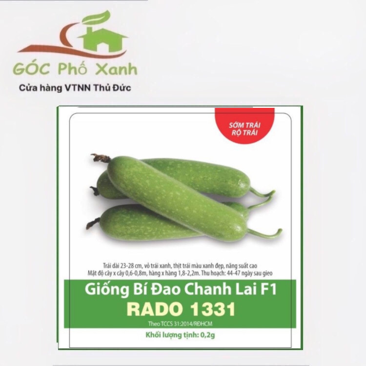 Hạt giống bí đao chanh lai F1 rado 1331