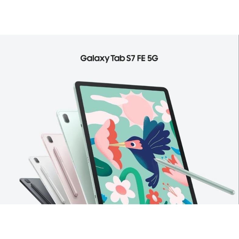 Máy tính bảng Samsung Galaxy Tab S7 FE - Hỗ trợ mạng 5G - Hàng chính hãng