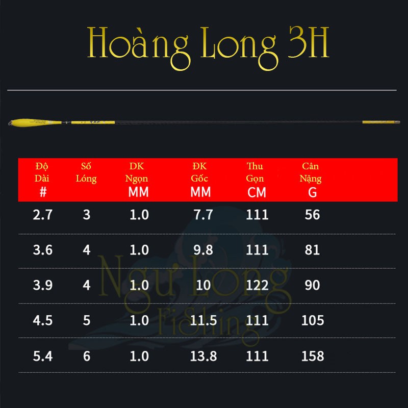 cần tay hoàng long 3h