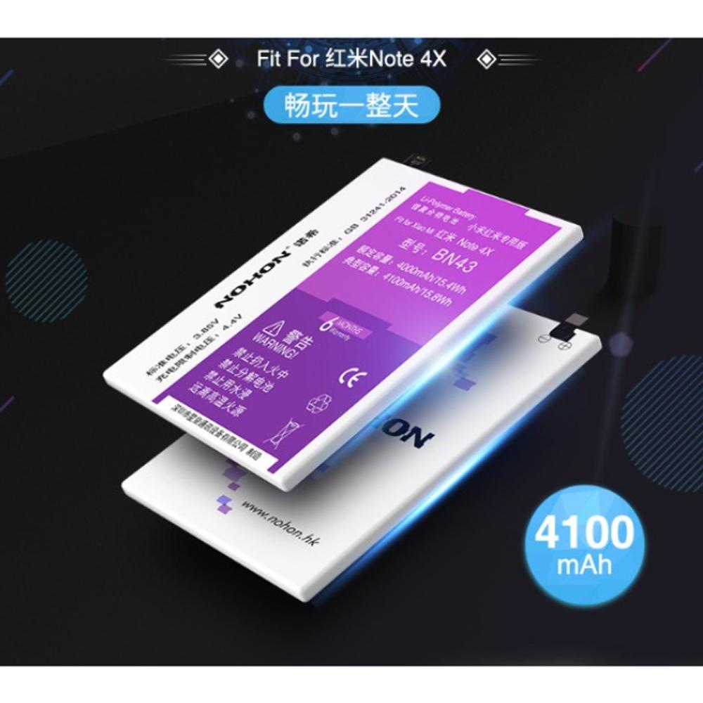 Pin Nohon Dành Cho Máy Xiaomi  Redmi Note 4  BN41