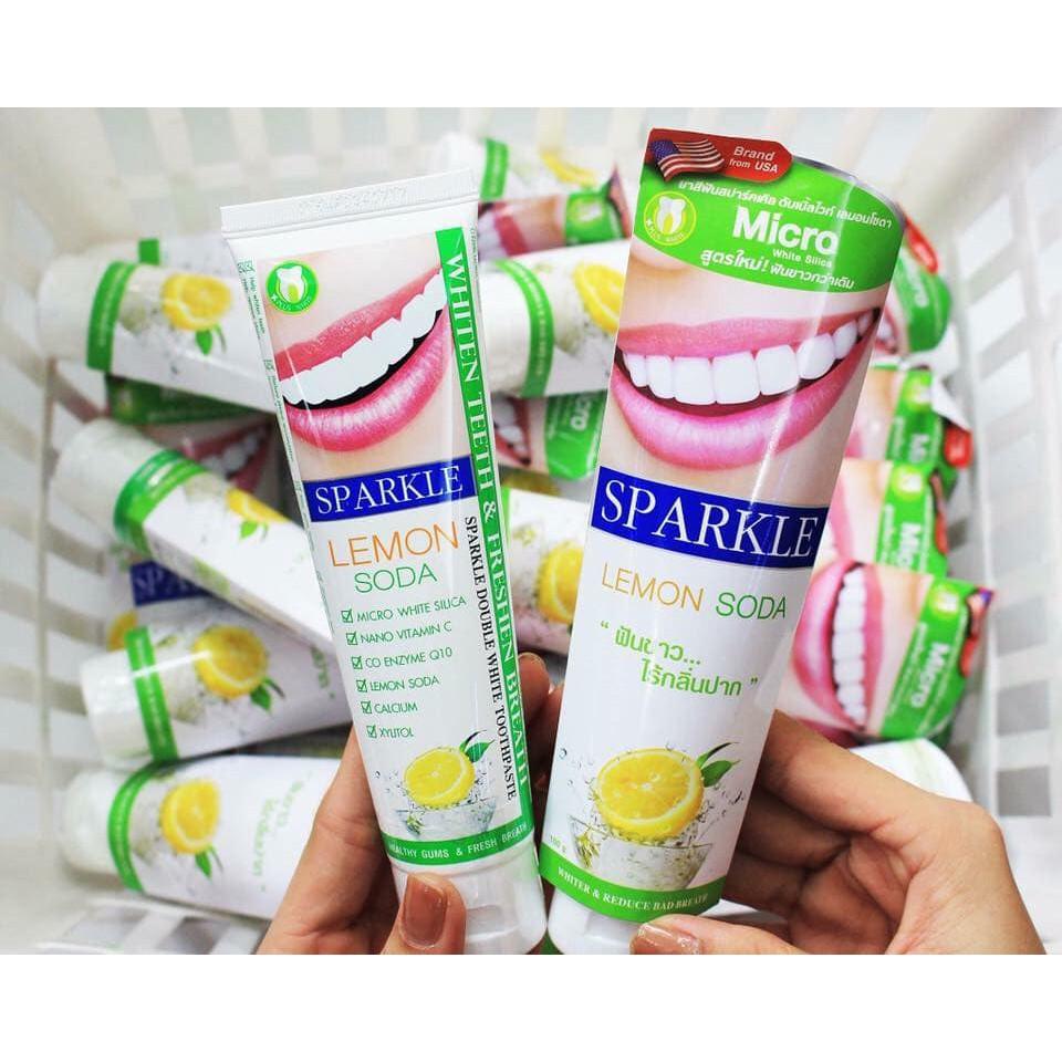 Kem Đánh Răng Sparkle Double White Lemon Soda 100g