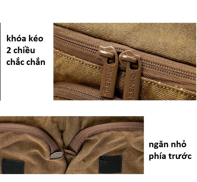 [HCM]Túi máy ảnh Canvas Benkid cao cấp