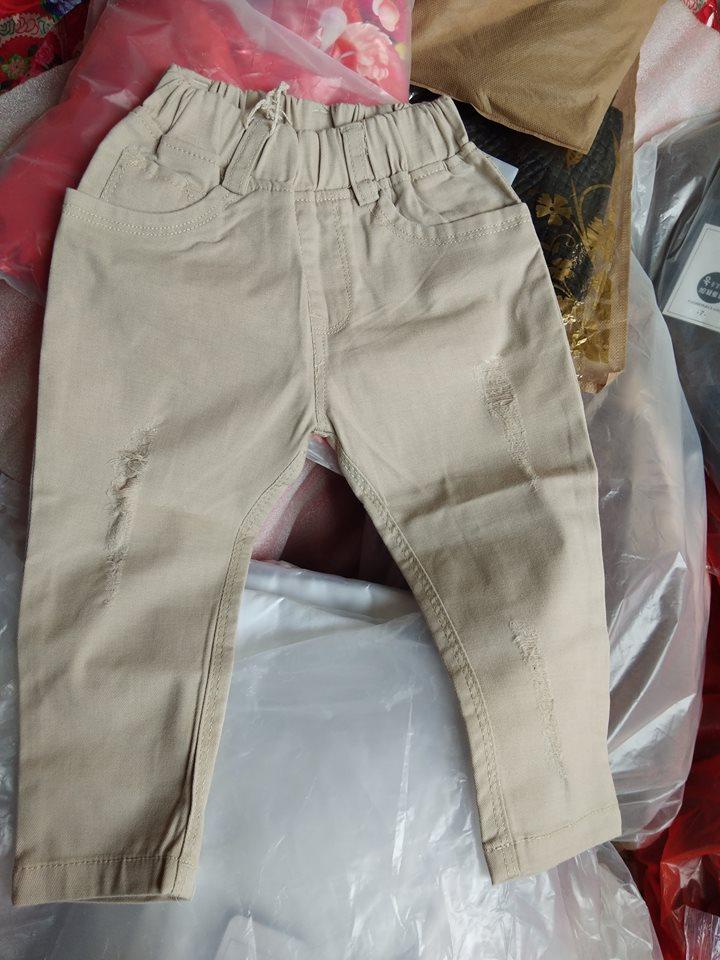 quần kaki dài cho bé trai bé gái