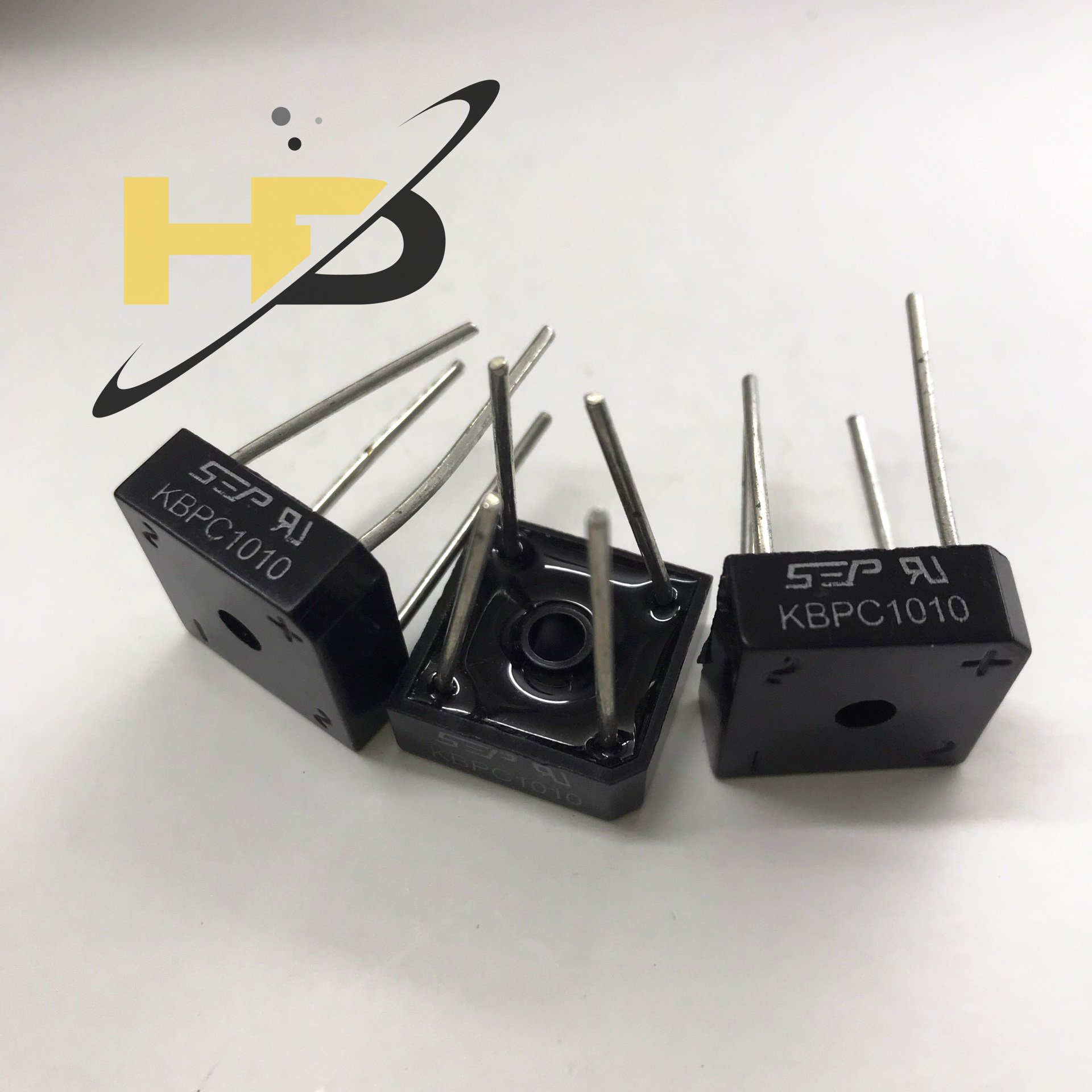 Bộ 3 diode cầu vuông kbpc1010 10a 1000v dip-4, chỉnh lưu cầu 1010