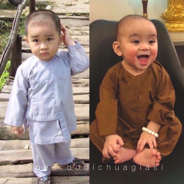 ĐỒ LAM ĐI CHÙA - mẫu Vạt Hò Bé