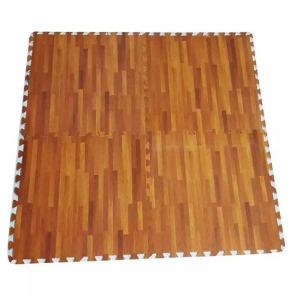 Bộ 4 tấm xốp, thảm xốp lót sàn Vân Gỗ cao cấp. Kích thước 60 x 60 x 1cm