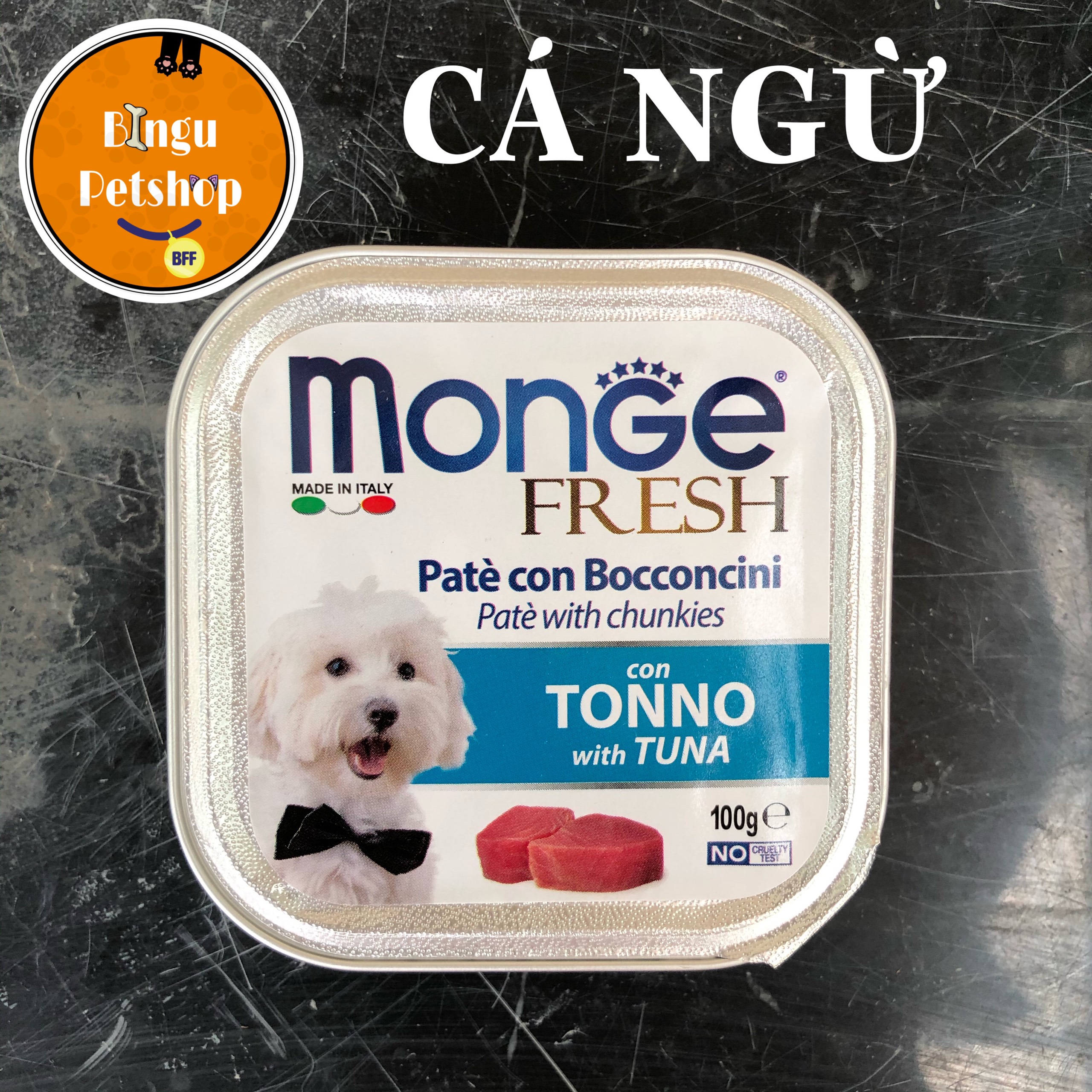 THỨC ĂN PATE Ý MONGE CAO CẤP CHO CHÓ 100G [ĐỦ VỊ]