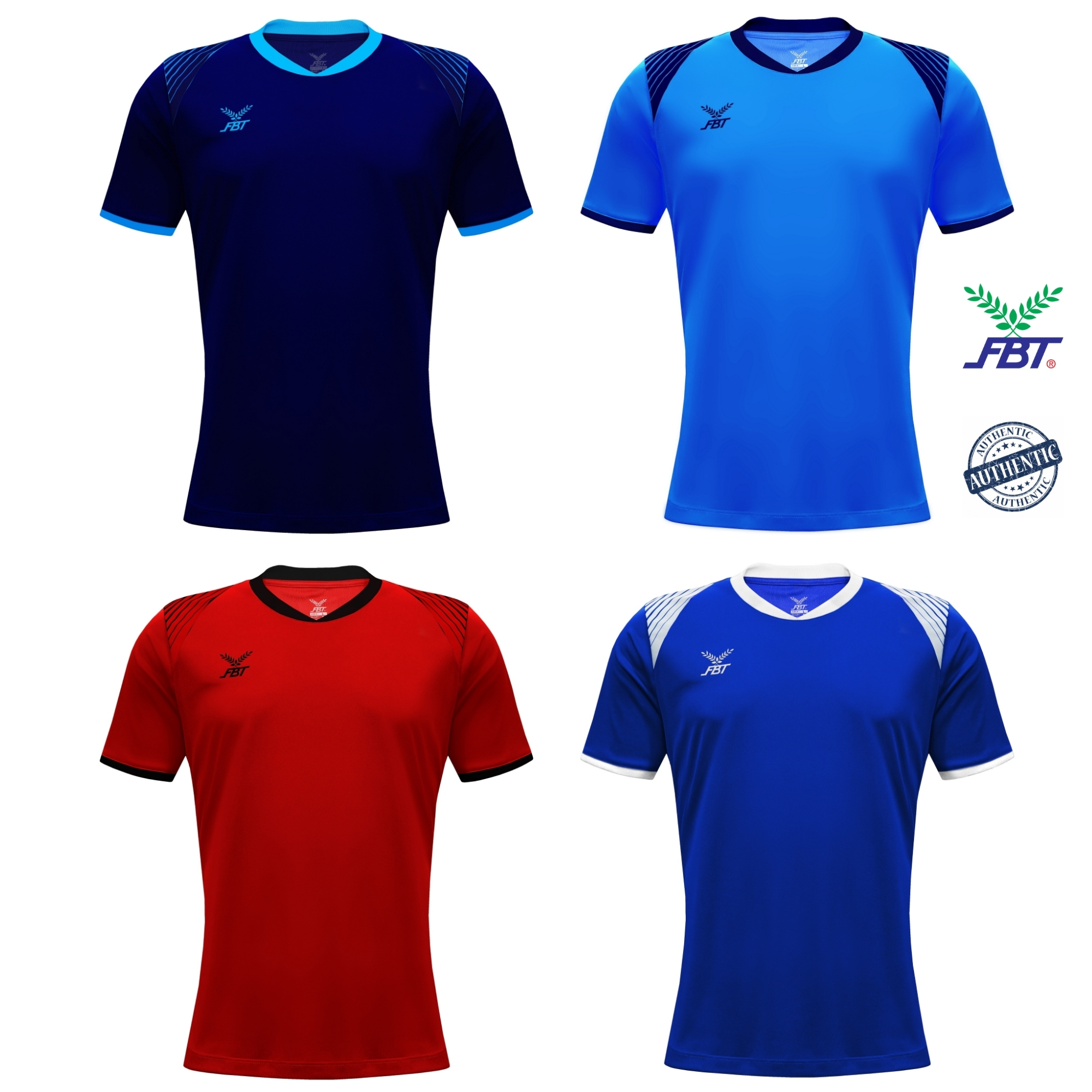 Áo bóng đá trơn nhập chính hãng Thái Lan thương hiệu FBT Sports mã sản