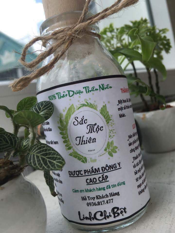 [HCM]Sắc mộc thiên - Linh Chi Bột Rửa mặt (Tặng Bột Mặt Nạ Thảo Dược)