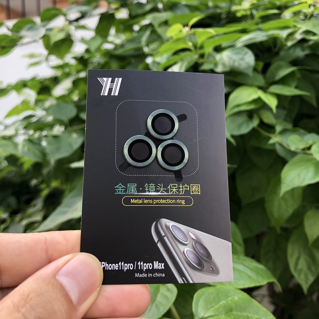Bộ 3 Vòng Bảo Vệ Camera IPhone 11Pro/ 11Pro Max - Chống vân tay, Chống mờ camera