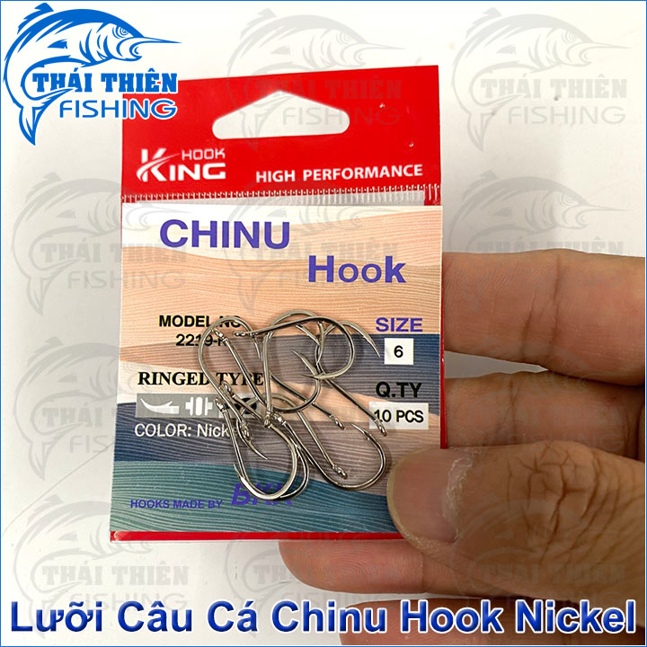 Lưỡi Câu Cá Chinu BKK King Hook Nickel