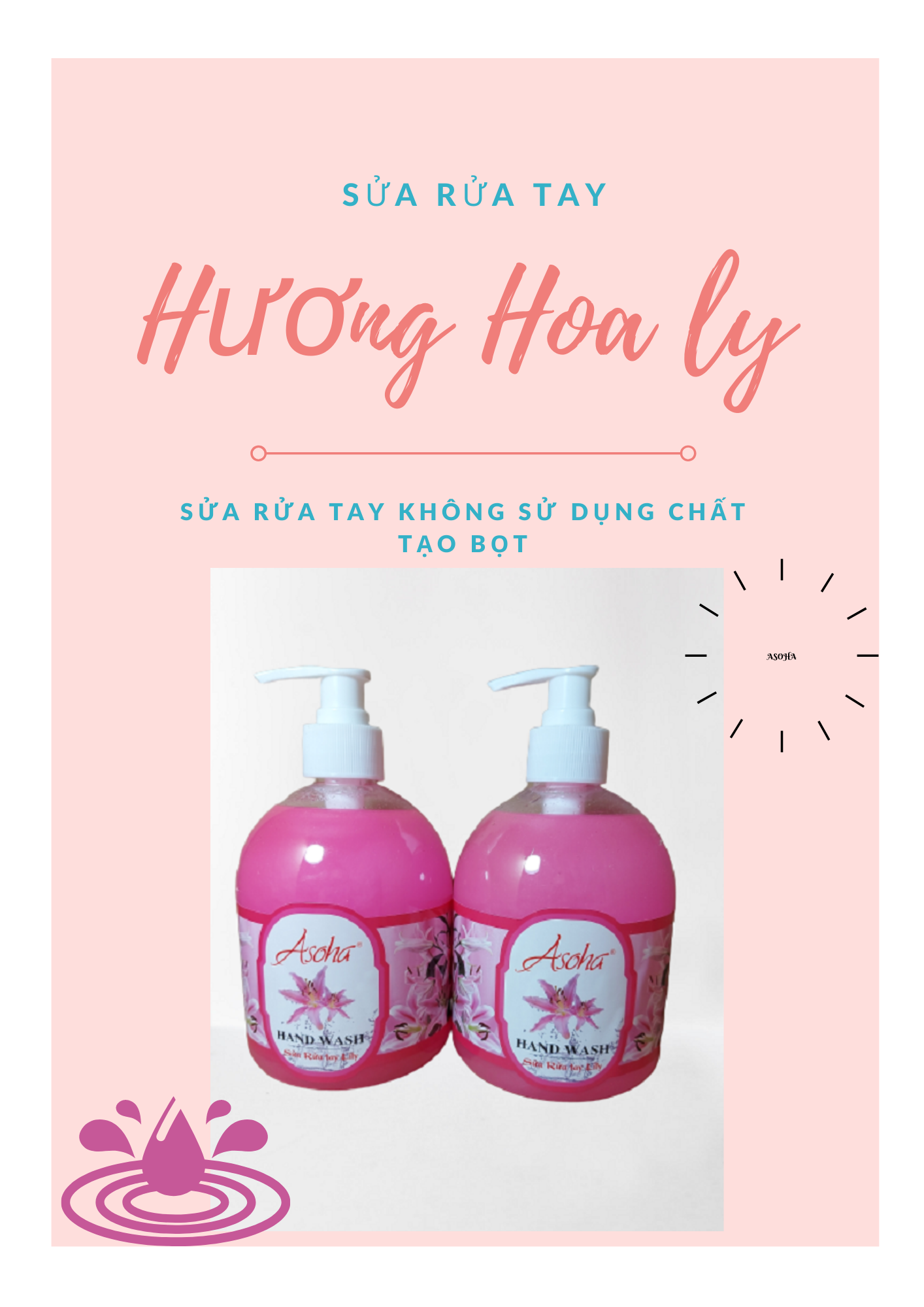 Sữa Rửa Tay ASOHA 500ML