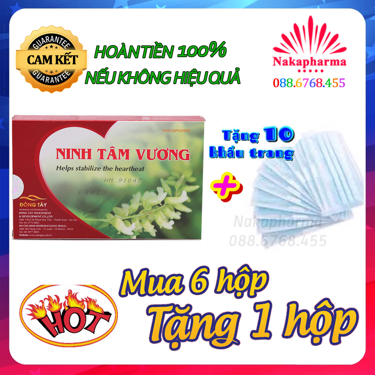 ✅ [KÈM QUÀ] Ninh Tâm Vương – Giảm hồi hộp, tim đập nhanh, tăng cường tuần hoàn máu, ngừa suy tim, bệnh mạch vành