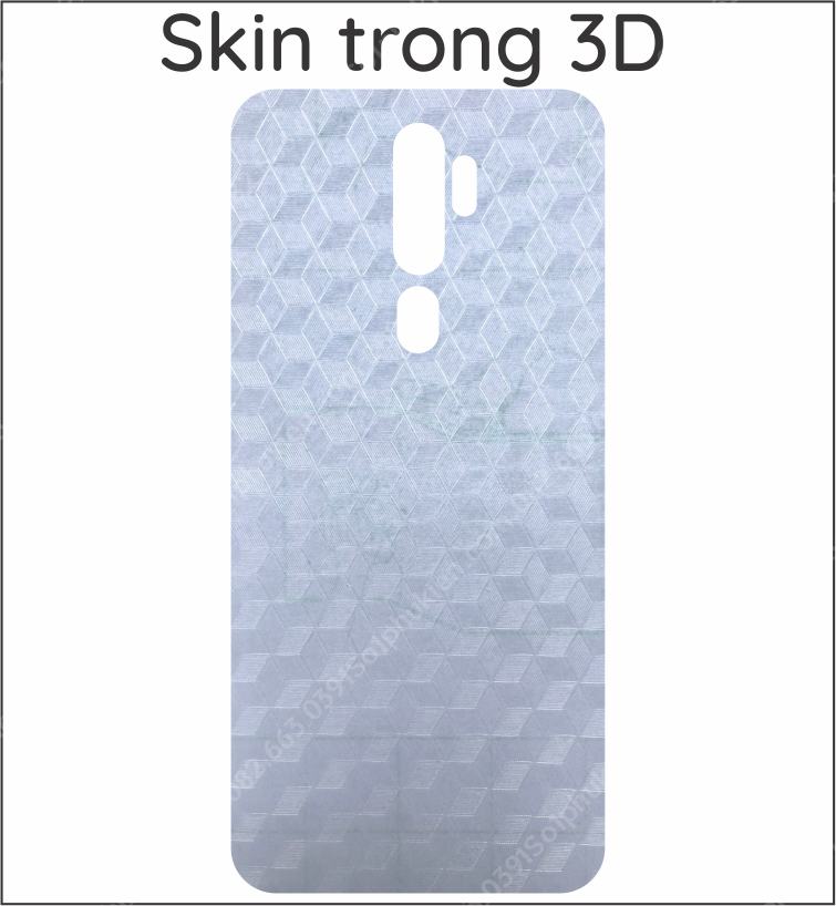 Miếng dán mặt lưng skin carbon Oppo A9 2020