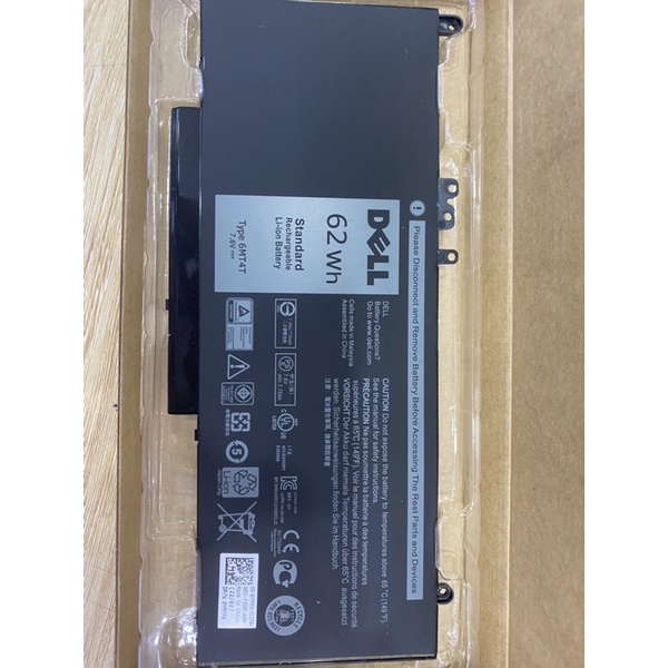 Pin laptop dell 62wh latitude e5450 e5470 e5550 e5570 6mt4t battery