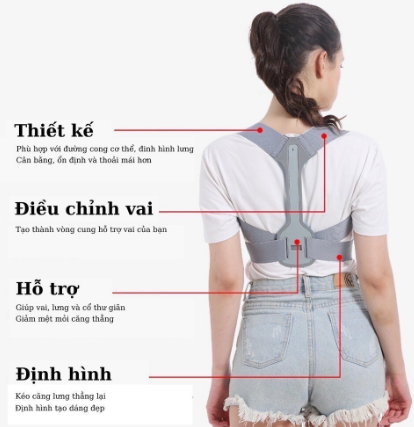 Đai chống gù lưng SAMEPEAK SP20 thế hệ mới [Có thanh trợ lưng]