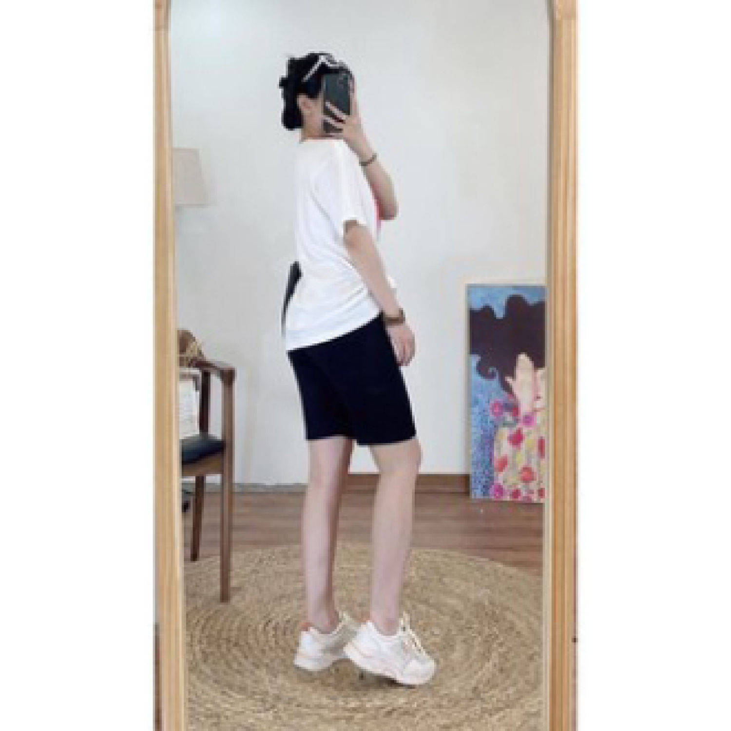 Quần legging đùi nâng mông cạp chun bản to chất thun co dãn(loại đẹp)
