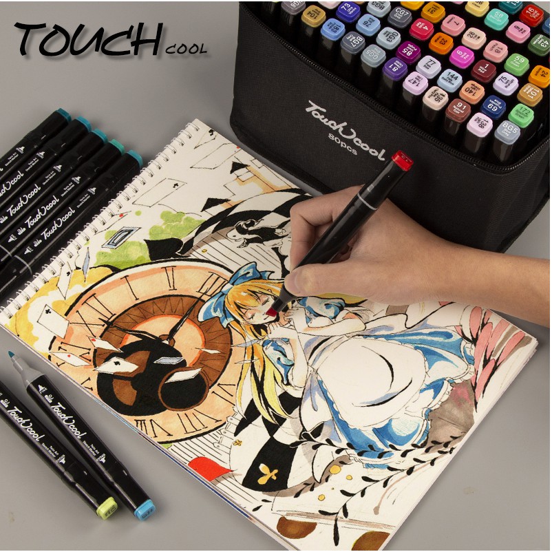 Mua Bút màu Marker Touch Cool họa cụ tô màu dạ vẽ tranh anime Bộ 306080 B66 Bộ 602 line tại Lalunavn Store #8 Mua Bút màu Marker Touch Cool họa cụ tô màu dạ vẽ tranh anime Bộ 306080 B66 Bộ 602 line tại Lalunavn Store
