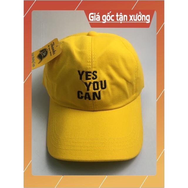 Mũ lưỡi trai YES YOU CAN chất  thoáng mát
