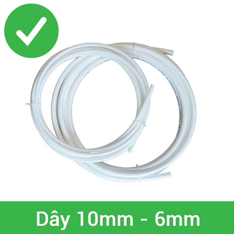 Dây cấp 10mm, dây thải 6mm dùng cho máy lọc nước - Giá bán 1m