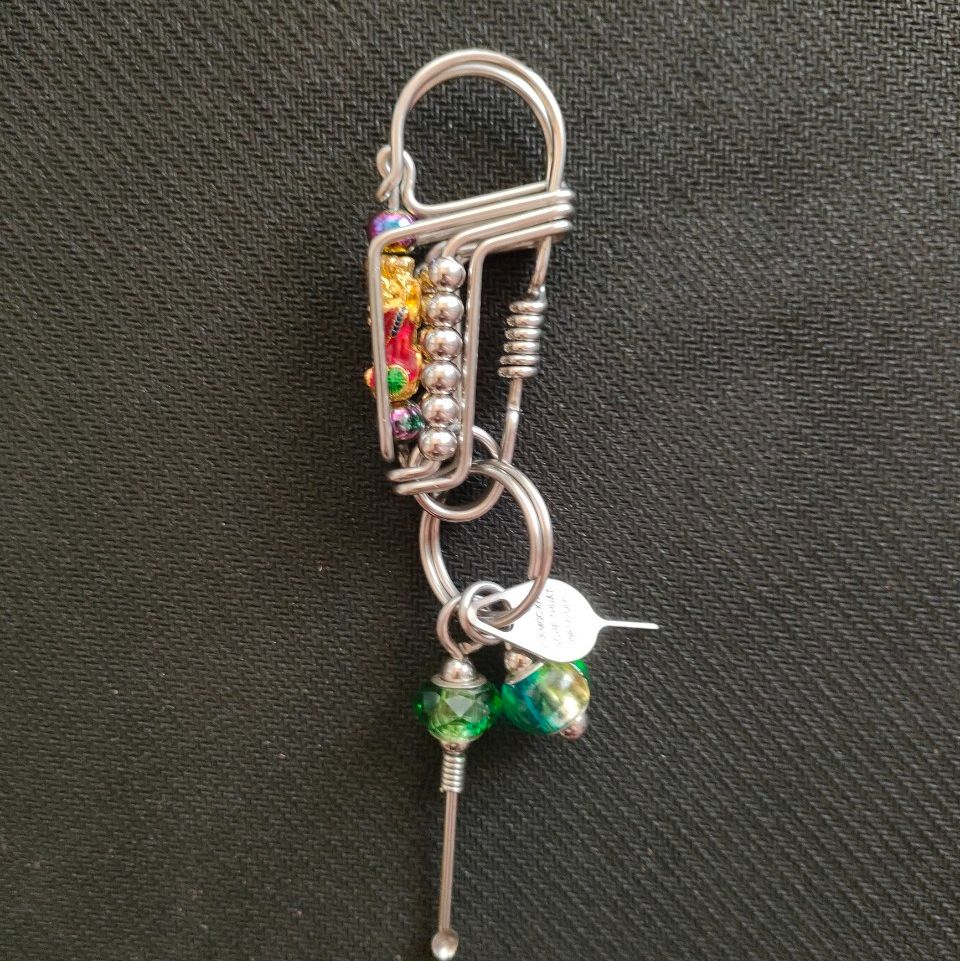 Móc khóa inox thủ công tỳ hưu ngậm ngọc