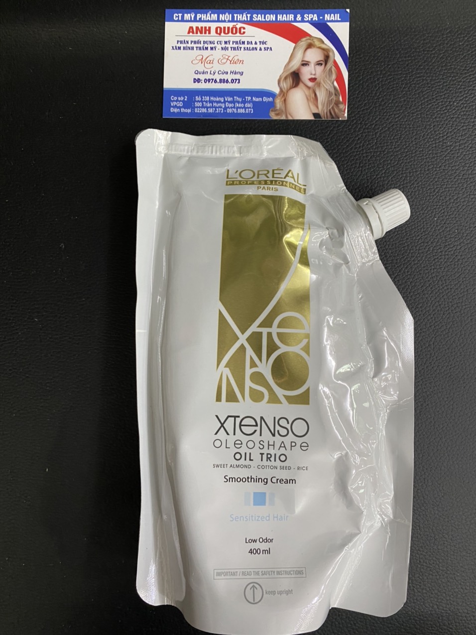 Thuốc Duỗi, Uốn Tóc Loreal X-Tenso Moisturist 400Ml