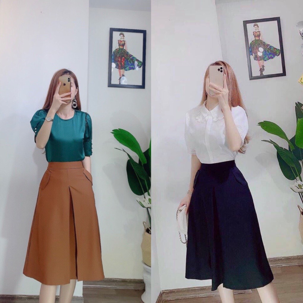 Quần giả váy sang chảnh - Chất Liệu tuyết mưa cao cấp mềm mịn - Cam kết giống hình