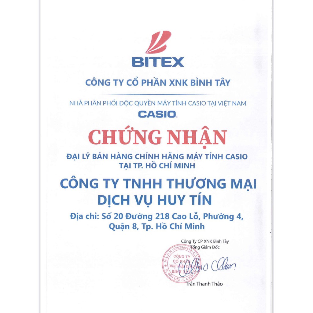 (Giao 2h) Máy Tính Để Bàn Casio Sắc Màu MS-20UC