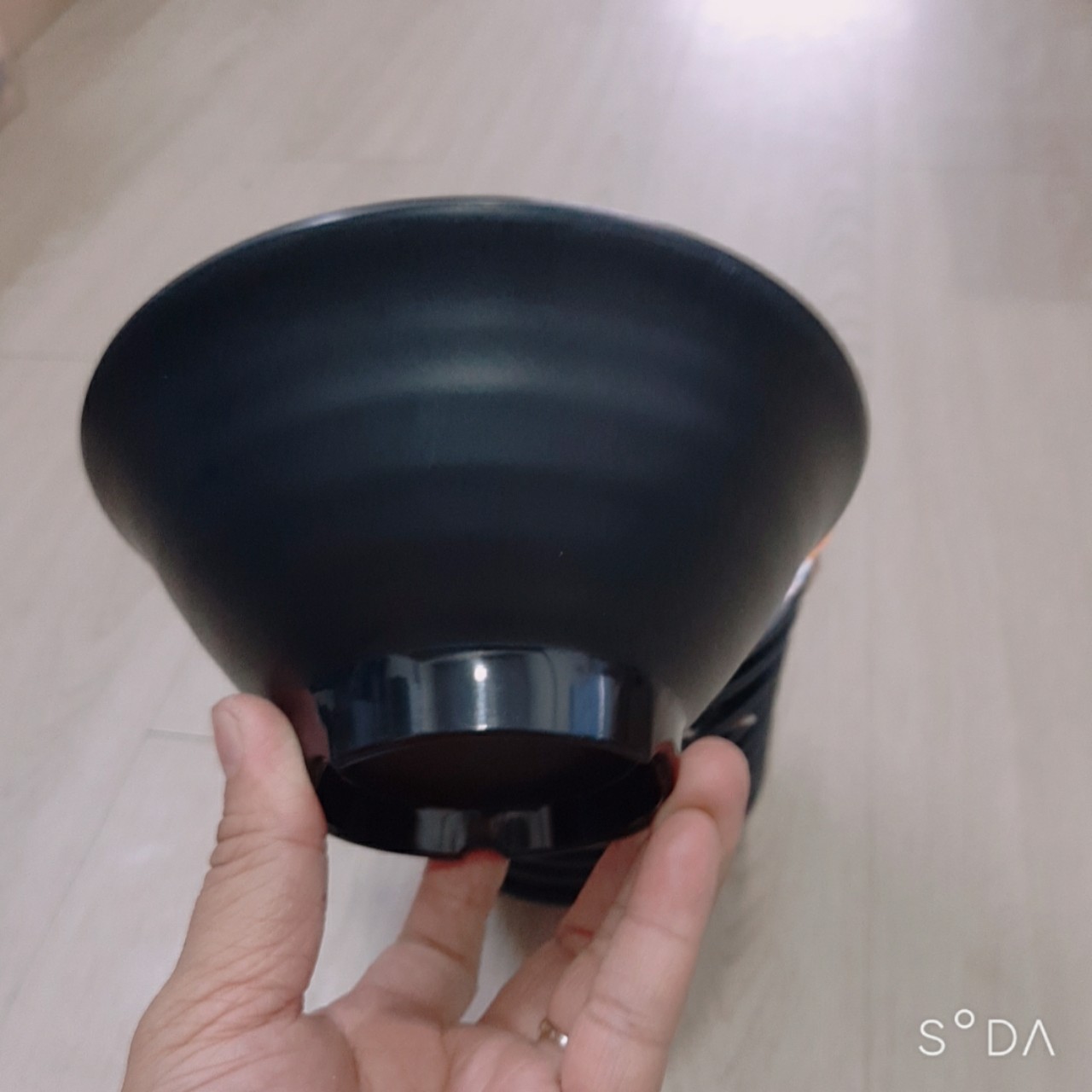 Sét 10 cái Tô nhựa melamine X17 màu nhám đen Cao Cấp