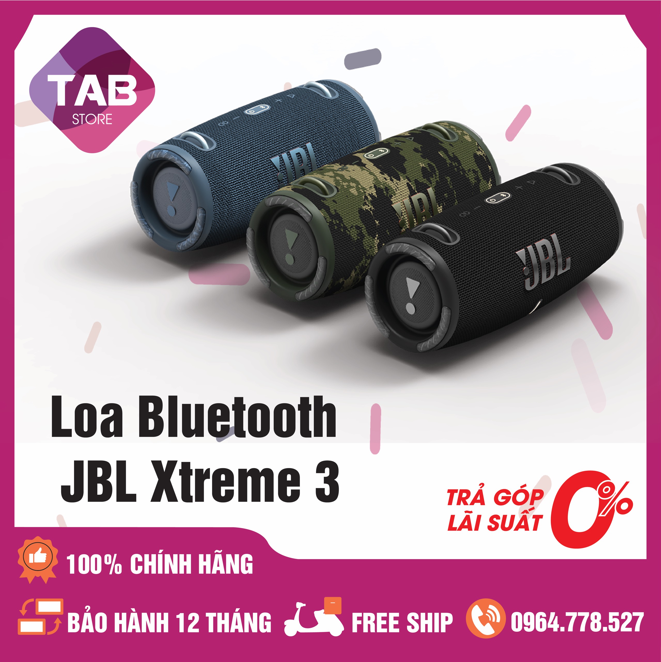 [Trả góp 0%]Loa JBL Xtreme 3 New - Bảo Hành 12 Tháng PGI